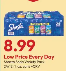 Stater Bros Shasta Soda Variety Pack offer