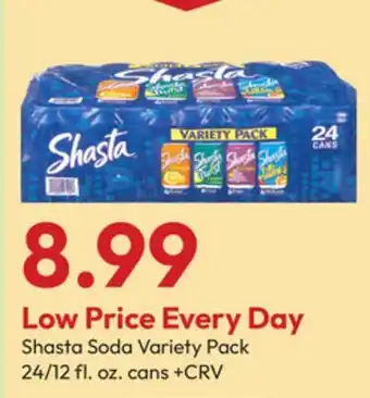 Stater Bros Shasta Soda Variety Pack offer