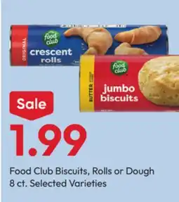 Stater Bros Food Club Biscuits, Rolls or Dough offer