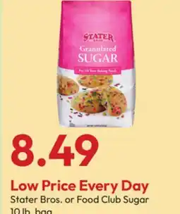 Stater Bros Stater Bros. or Food Club Sugar offer