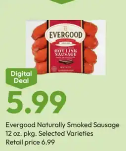 Stater Bros Evergood Naturally Smoked Sausage offer