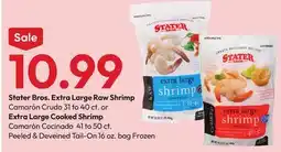 Stater Bros Stater Bros. Extra Large Raw Shrimp 31 to 40 ct. or Extra Large Cooked Shrimp 41 to 50 ct offer