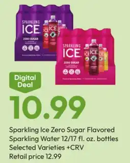 Stater Bros Sparkling Ice Zero Sugar Flavored Sparkling Water offer