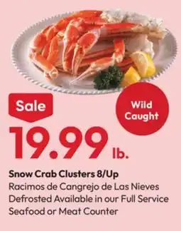 Stater Bros Snow Crab Clusters 8/Up offer