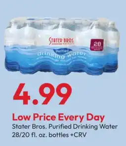 Stater Bros Stater Bros. Purified Drinking Water offer