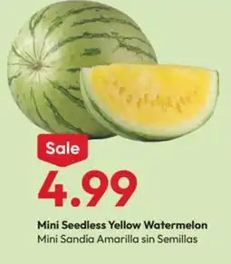 Stater Bros Mini Seedless Yellow Watermelon offer