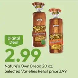 Stater Bros Nature's Own Bread offer