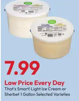 Stater Bros That's Smart! Light Ice Cream or Sherbet offer