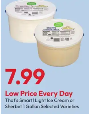 Stater Bros That's Smart! Light Ice Cream or Sherbet offer