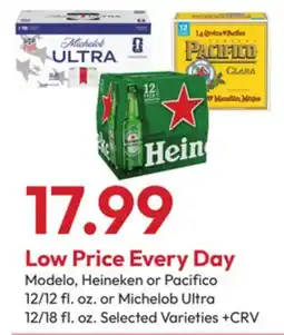 Stater Bros Modelo, Heineken or Pacifico, Michelob Ultra offer