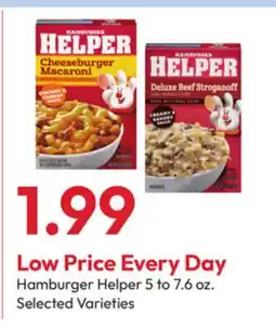 Stater Bros Hamburger Helper offer