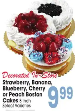 Jewel-Osco Strawberry, Banana, Blueberry, Cherry or Peach Boston Cakes offer