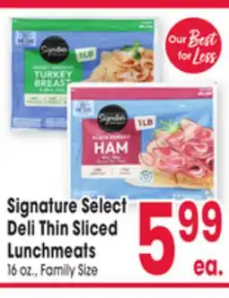 Jewel-Osco Signature Select Deli Thin Sliced Lunchmeats offer