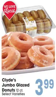 Jewel-Osco Clyde's Jumbo Glazed Donuts offer