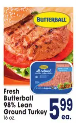 Jewel-Osco Fresh Butterball 98% Lean Ground Turkey offer