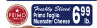 Jewel-Osco Primo Taglio Muenster Cheese offer