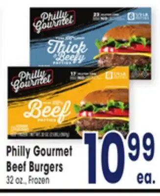 Jewel-Osco Philly Gourmet Beef Burgers offer