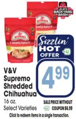 Jewel-Osco V&V Supremo Shredded Chihuahua offer