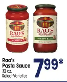 Jewel-Osco Rao's Pasta Sauce offer
