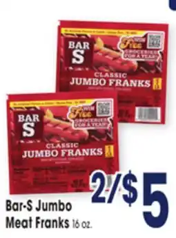 Jewel-Osco Bar-S Jumbo Meat Franks offer