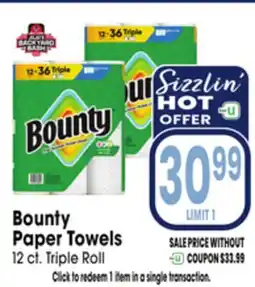 Jewel-Osco Bounty Paper Towels offer