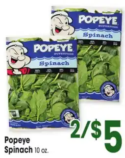Jewel-Osco Popeye Spinach offer