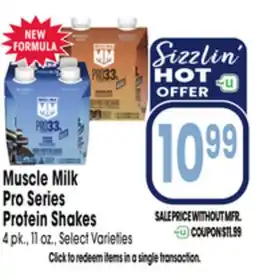 Jewel-Osco Muscle Milk Pro Series Protein Shakes offer