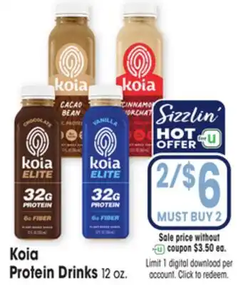 Jewel-Osco Koia Protein Drinks offer