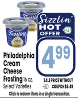 Jewel-Osco Philadelphia Cream Cheese Frosting offer