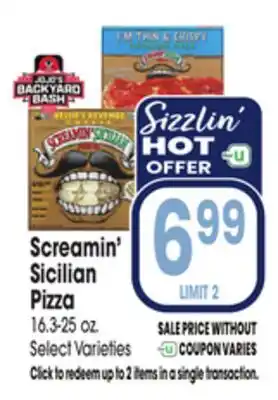 Jewel-Osco Screamin' Sicilian Pizza offer