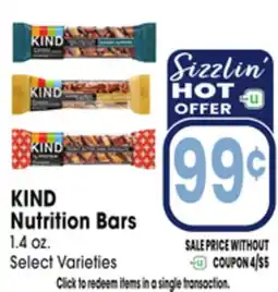 Jewel-Osco KIND Nutrition Bars offer