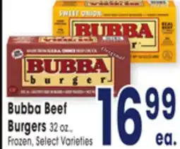 Jewel-Osco Bubba Beef Burgers offer