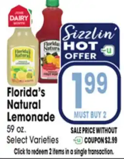 Jewel-Osco Florida's Natural Lemonade offer