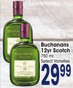 Jewel-Osco Buchanans 12yr Scotch offer