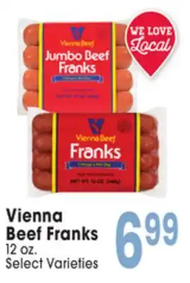 Jewel-Osco Vienna Beef Franks offer