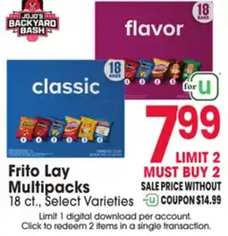 Jewel-Osco Frito Lay Multipacks offer