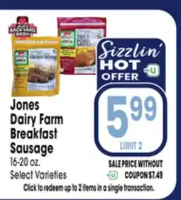 Jewel-Osco Jones Dairy Farm Breakfast Sausage offer