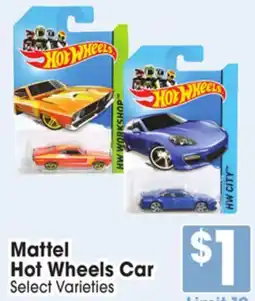 Jewel-Osco Mattel Hot Wheels Car offer