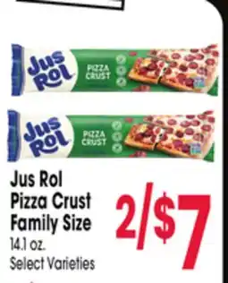 Jewel-Osco Jus Rol Pizza Crust Family Size offer
