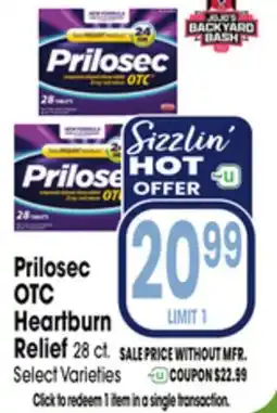 Jewel-Osco Prilosec OTC Heartburn Relief offer