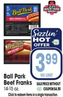 Jewel-Osco Ball Park Beef Franks offer