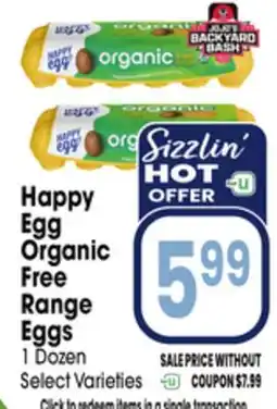 Jewel-Osco Happy Egg Organic Free Range Eggs offer