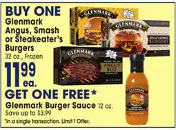 Jewel-Osco Glenmark Angus, Smash or Steakeater's Burgers offer