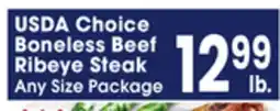 Jewel-Osco USDA Choice Boneless Beef Ribeye Steak offer