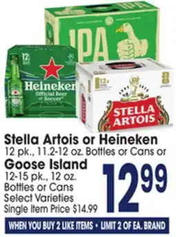 Jewel-Osco Stella Artois or Heineken or Goose Island offer