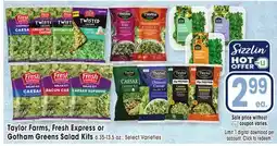 Jewel-Osco Taylor Farms, Fresh Express or Gotham Greens Salad Kits offer