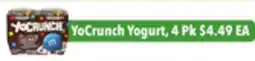 Tony’s Fresh Market YoCrunch Yogurt offer