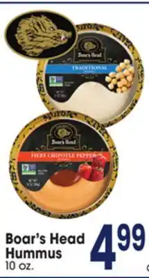Jewel-Osco Boar's Head Hummus offer