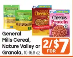 Tony’s Fresh Market General Mills Cereal, Nature Valley or Granola offer