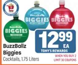 Tony’s Fresh Market BuzzBallz Biggies offer
